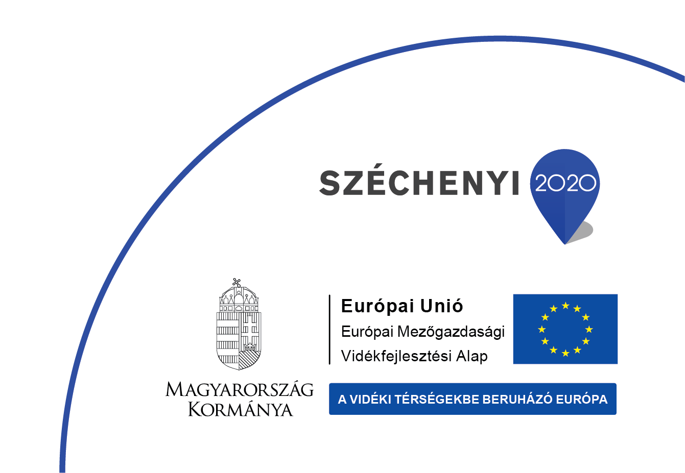 Széchenyi 2020 logó az alsó pozícióban